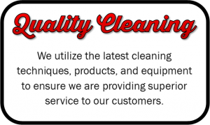 We use the latest cleaning techniques and equipment to ensure we are providing superior service.